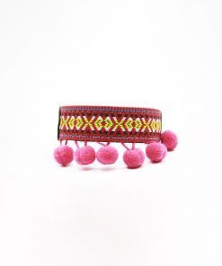 Collar para perros de cuero hecho a mano España Ponpon Rumba